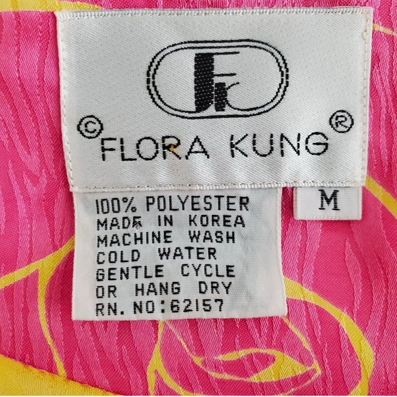 VINTAGE FLORA KUNG BELTED MAXI DRESS - Picture 7 of 8